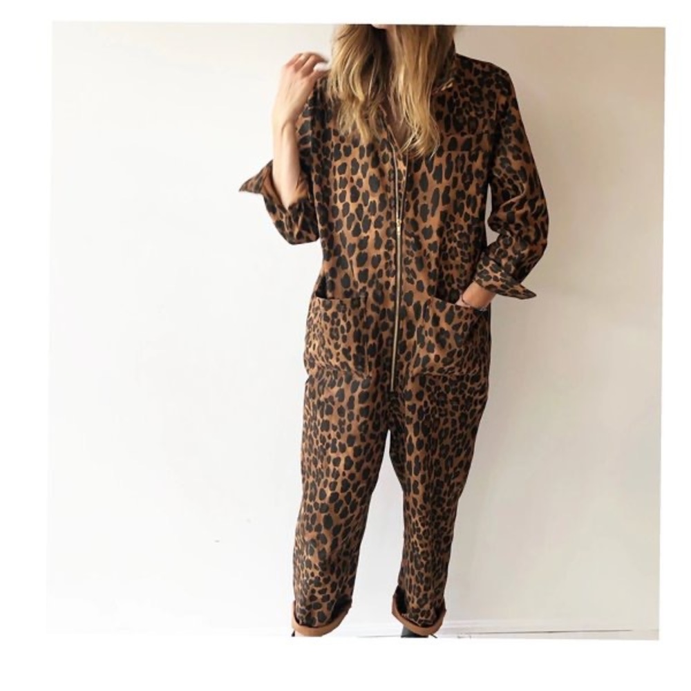 Stylish Leopard Print Jumpsuit
